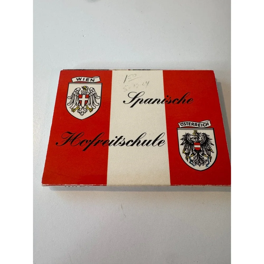 Vintage Vienna Spanish‎ Riding School Postcard Booklet Austria Equestrian Decor